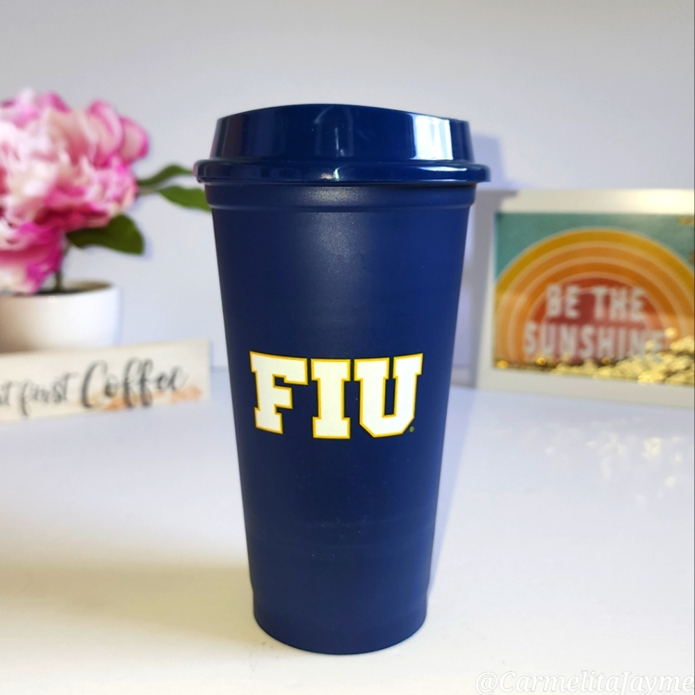💙 Starbucks 🥤FIU Campus Collection 16oz Reusable Hot Cups ☆》NWOT《☆
